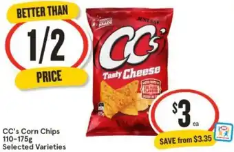 IGA CC's Corn Chips 110-175g offer
