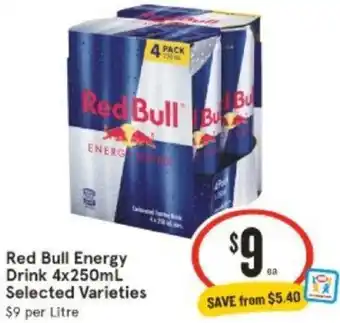 IGA Red Bull Energy Drink 4x250mL offer