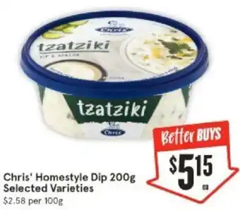 IGA Chris' Homestyle Dip 200g offer