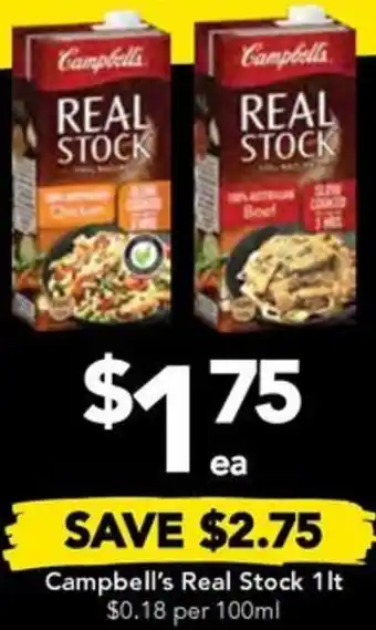 Drakes Campbell's Real Stock 1lt offer