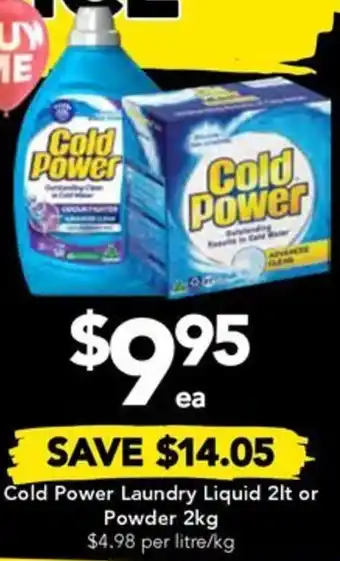Drakes Cold Power Laundry Liquid 2lt or Powder 2kg offer