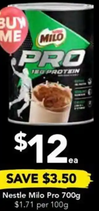 Drakes Nestle Milo Pro 700g offer