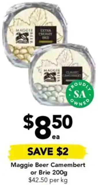 Drakes Maggie Beer Camembert or Brie 200g offer