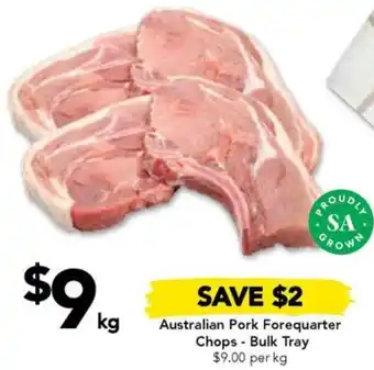 Drakes Australian Pork Forequarter Chops - Bulk Tray offer