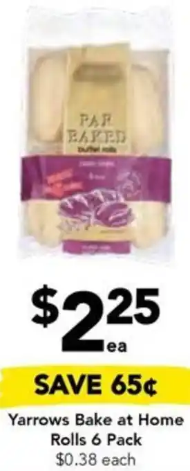 Drakes Yarrows Bake at Home Rolls 6 Pack offer