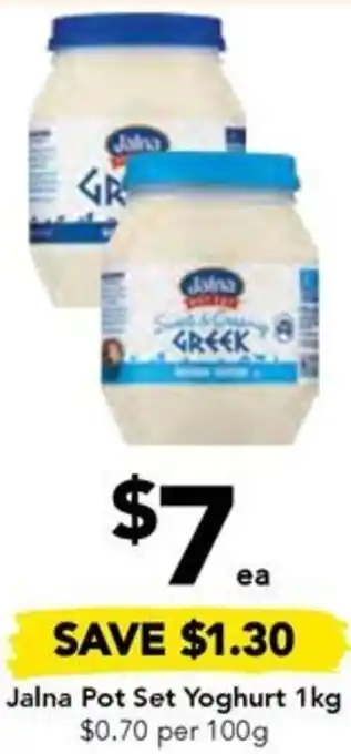 Drakes Jalna Pot Set Yoghurt 1kg offer