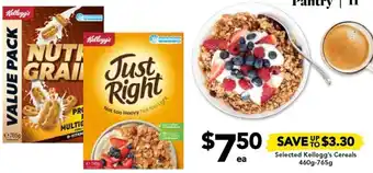 Drakes Selected Kellogg's Cereals 460g-765g offer