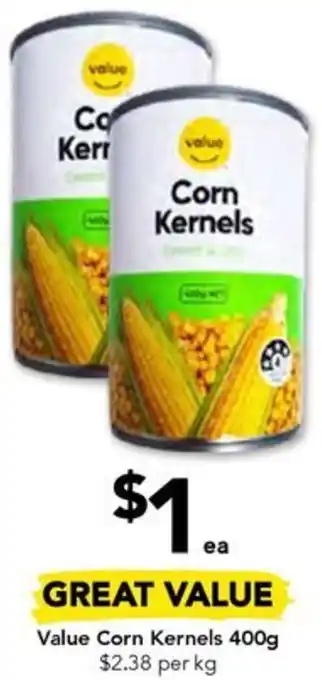 Drakes Value Corn Kernels 400g offer