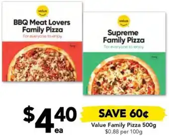 Drakes Value Family Pizza 500g offer