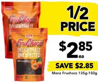 Drakes Menz Fruchocs 135g-150g offer