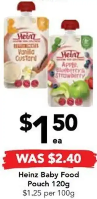 Drakes Heinz Baby Food Pouch 120g offer