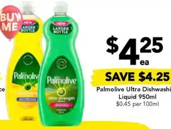 Drakes Palmolive Ultra Dishwashing Liquid 950ml offer
