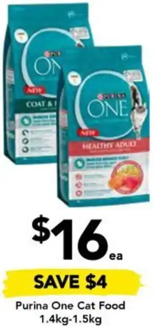 Drakes Purina One Cat Food 1.4kg-1.5kg offer