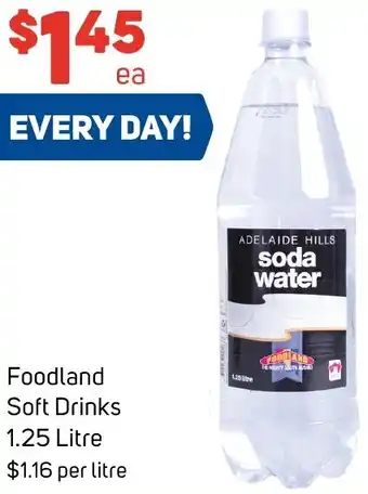 Foodland Foodland Soft Drinks 1.25 Litre offer