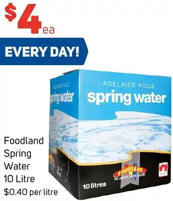 Foodland Foodland Spring Water 10 Litre offer