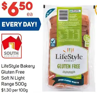 Foodland LifeStyle Bakery Gluten Free Soft N Light Range 500g offer