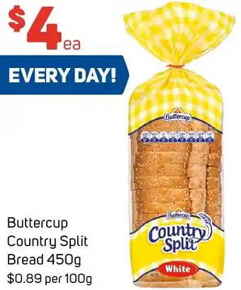Foodland Buttercup Country Split Bread 450g offer