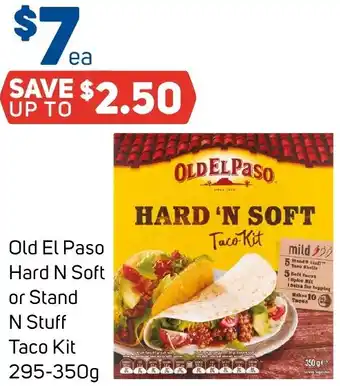 Foodland Old El Paso Hard N Soft or Stand N Stuff Taco Kit 295-350g offer
