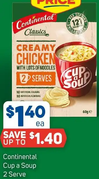 Foodland Continental Cup a Soup 2 Serve offer