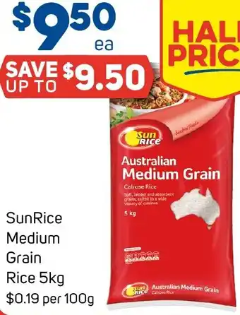 Foodland SunRice Medium Grain Rice 5kg offer