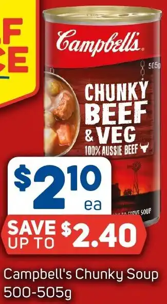 Foodland Campbell's Chunky Soup 500-505g offer