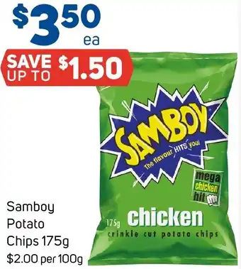 Foodland Samboy Potato Chips 175g offer