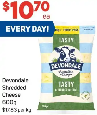 Foodland Devondale Shredded Cheese 600g offer