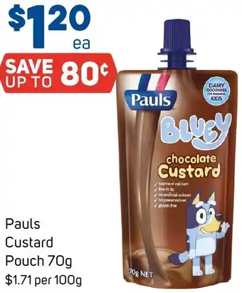Foodland Pauls Custard Pouch 70g offer