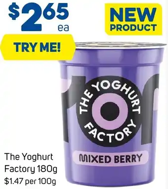 Foodland The Yoghurt Factory 180g offer