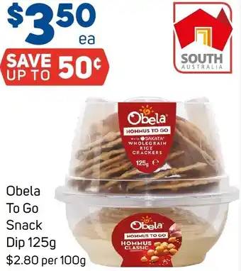 Foodland Obela To Go Snack Dip 125g offer
