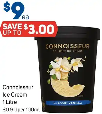 Foodland Connoisseur Ice Cream 1 Litre offer