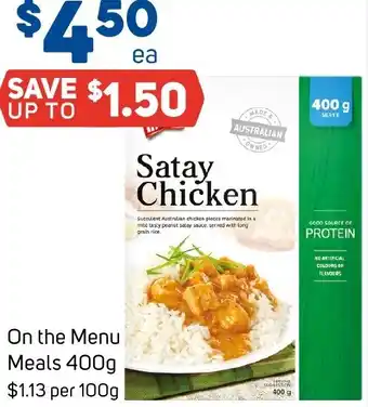 Foodland On the Menu Meals 400g offer