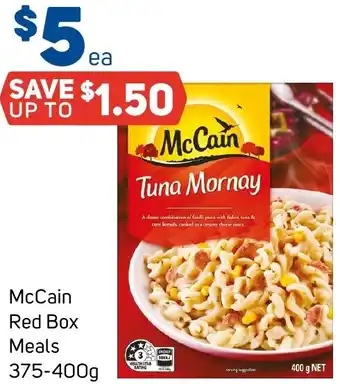 Foodland McCain Red Box Meals 375-400g offer