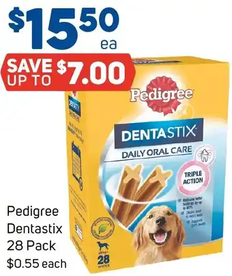 Foodland Pedigree Dentastix 28 Pack offer