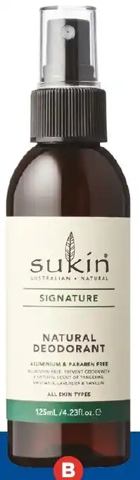 Foodland Sukin Natural Deodorant 125ml offer