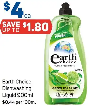 Foodland Earth Choice Dishwashing Liquid 900ml offer