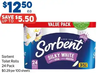 Foodland Sorbent Toilet Rolls 24 Pack offer