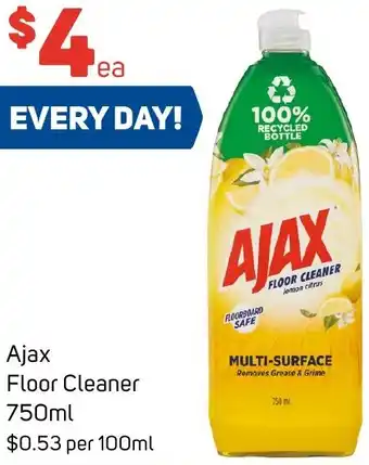 Foodland Ajax Floor Cleaner 750ml offer