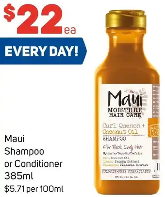 Maui Shampoo or Conditioner 385ml