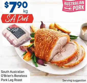 Foodland South Australian O'Brien's Boneless Pork Leg Roast offer