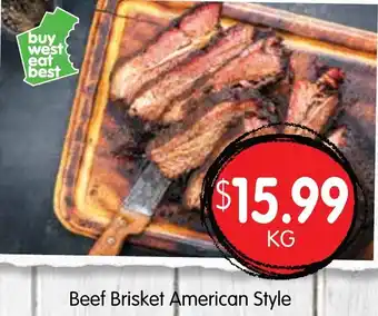 Beef Brisket American Style
