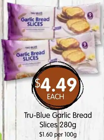 Spudshed Tru-Blue Garlic Bread Slices 280g offer