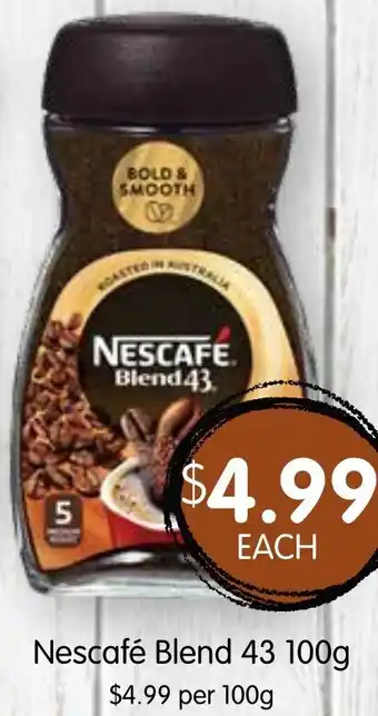 Spudshed Nescafé Blend 43 100g offer