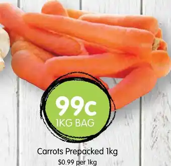 Spudshed Carrots Prepacked 1kg offer
