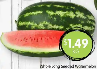 Spudshed Whole Long Seeded Watermelon offer