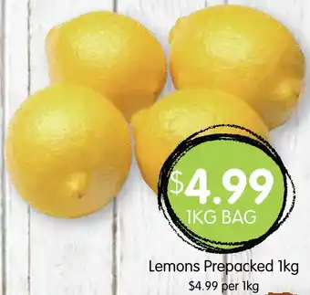 Spudshed Lemons Prepacked 1kg offer