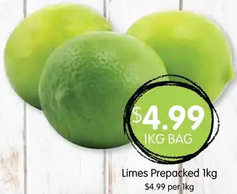 Spudshed Limes Prepacked 1kg offer