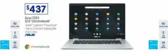 Officeworks Asus C523 15.6' Chromebook offer