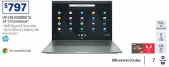 Officeworks HP 14B-NA0000TU 14" Chromebook offer