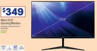 Officeworks Nitro 23.8" Gaming Monitor offer